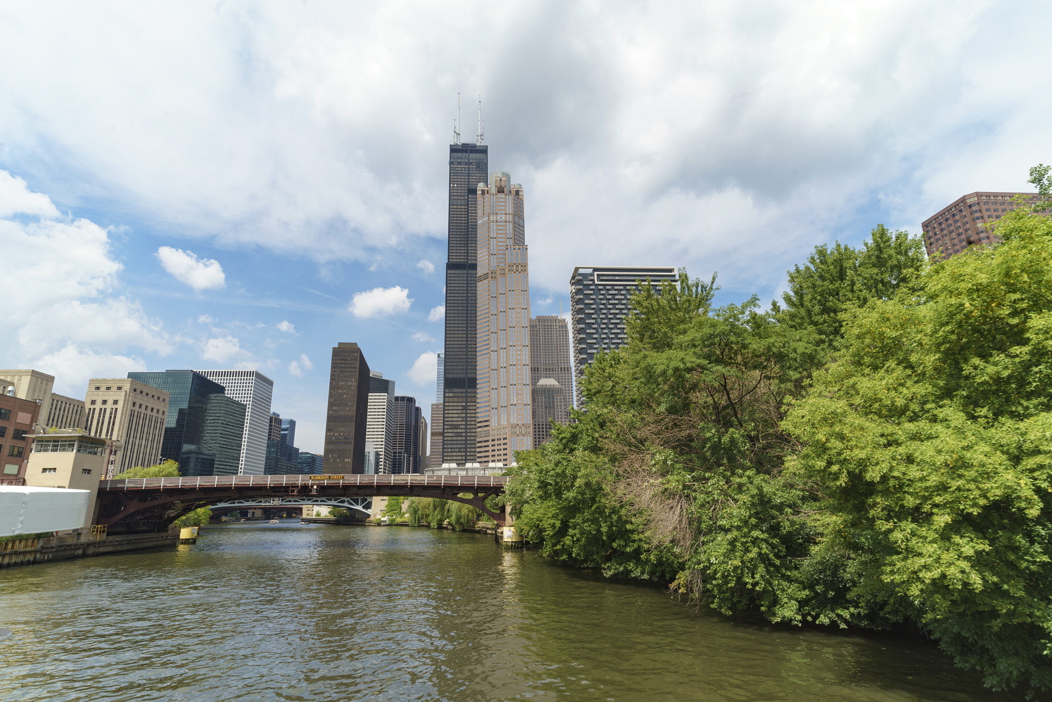 ZEISS Batis 18mm F2.8 sample photo. Chicago sears tower from river photography