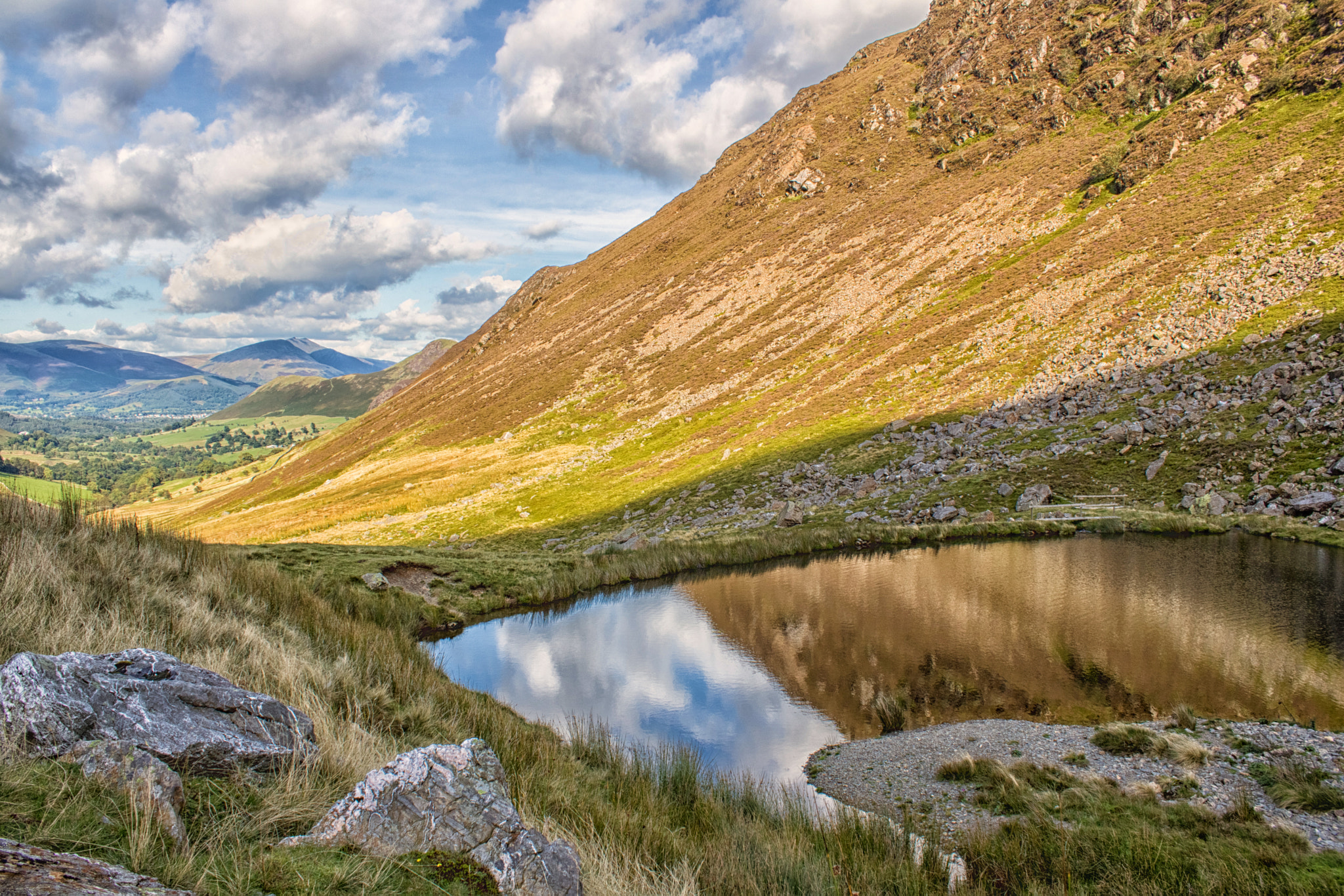 Canon EOS 760D (EOS Rebel T6s / EOS 8000D) sample photo. Lake at top of scope beck valley photography