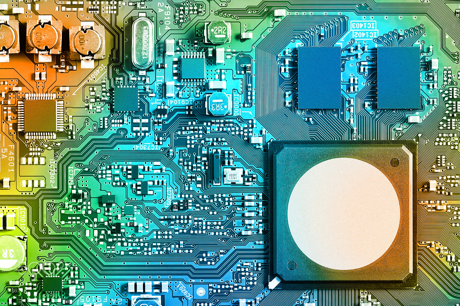 Canon EF 100mm F2.8 Macro USM sample photo. Electronic circuit board close up. photography