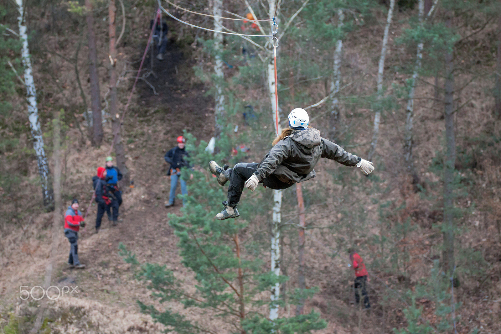 Canon EF 180mm F3.5L Macro USM sample photo. Tyrolean traverse photography