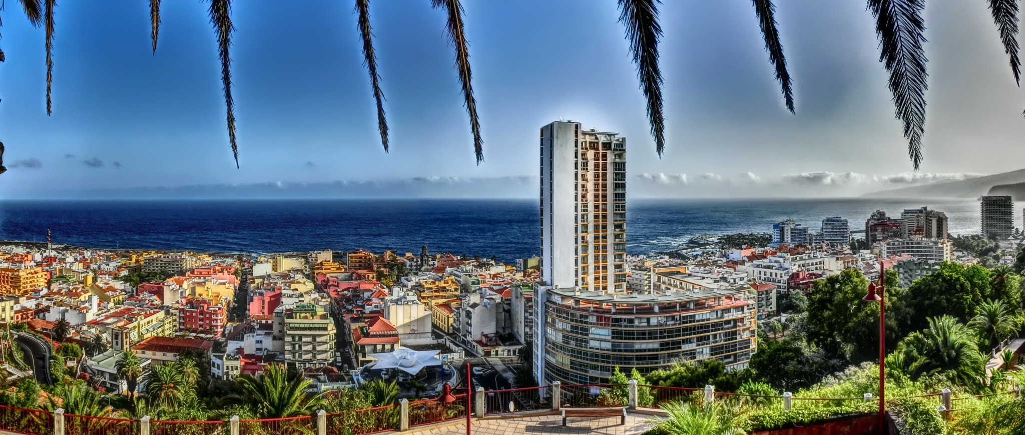 CASIO EX-ZR500 sample photo. Tenerife   puerto de la cruz   panorama   hdr photography