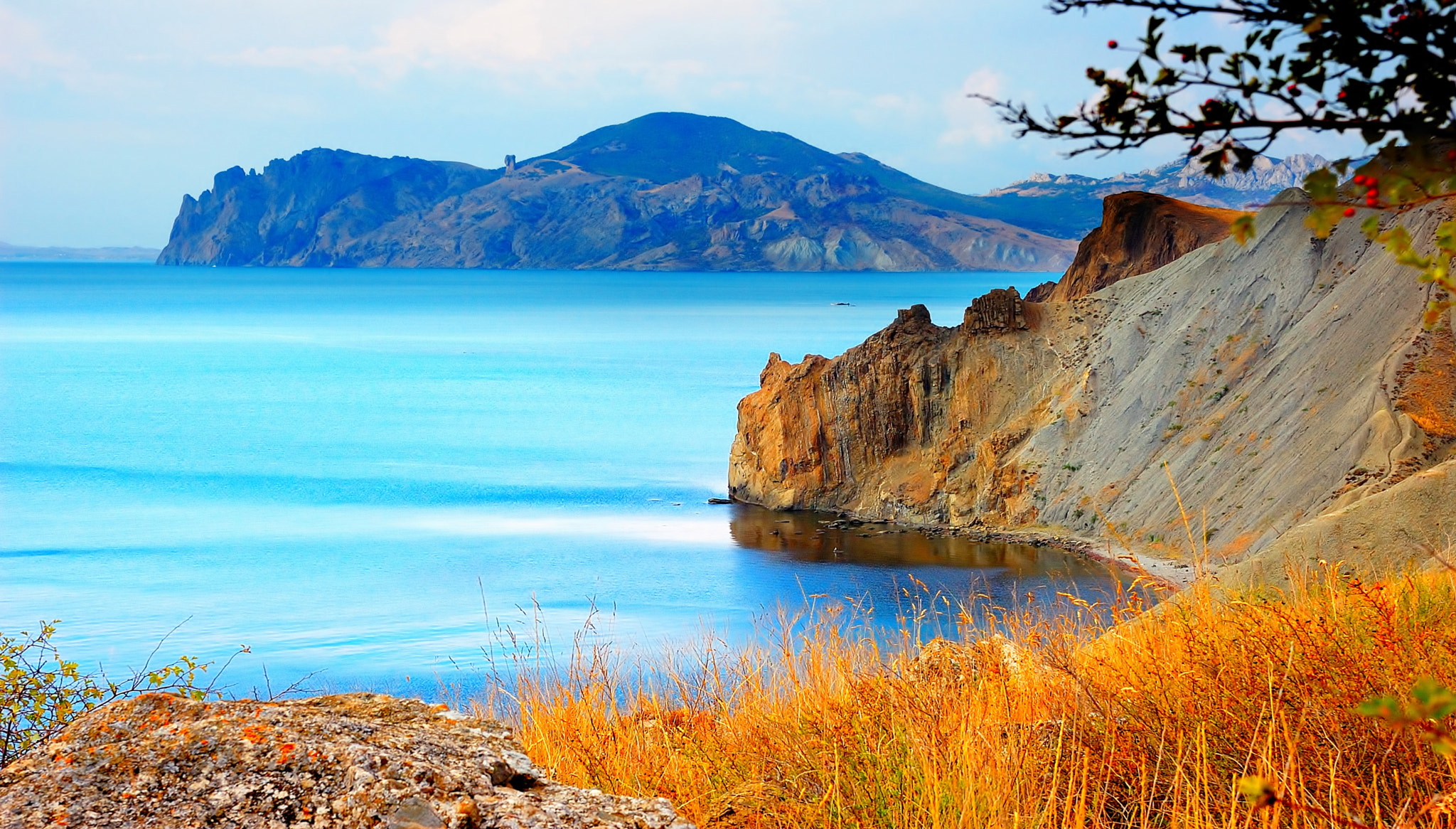 Nikon D40 + Sigma 18-50mm F2.8 EX DC Macro sample photo. The bay provato and karadag, crimea photography