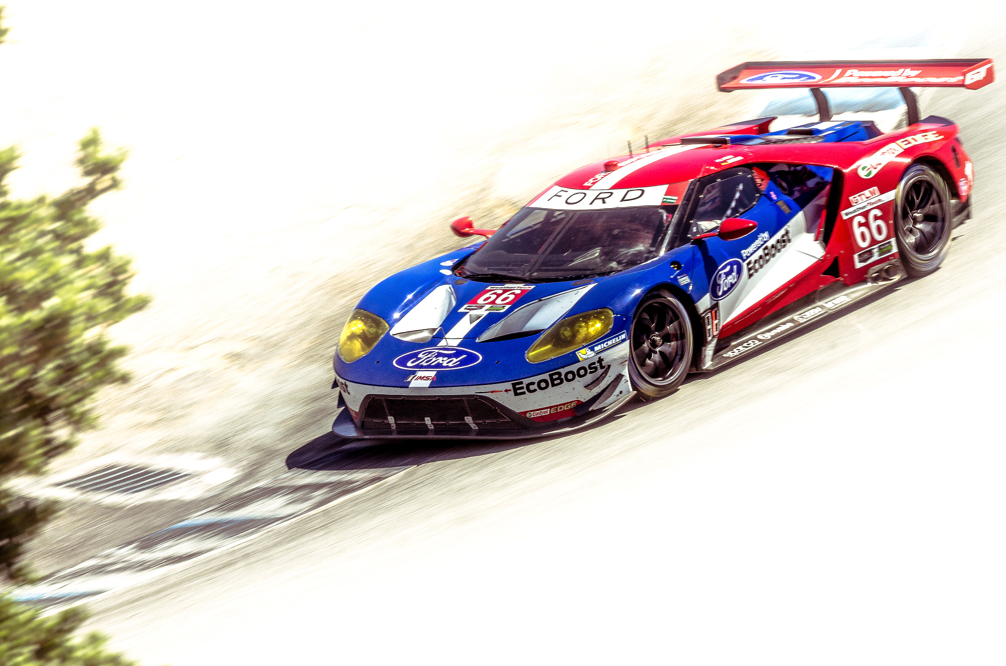 Pentax K-5 + Tamron SP AF 70-200mm F2.8 Di LD (IF) MACRO sample photo. Ford gt - imsa gt le mans  (2016) photography