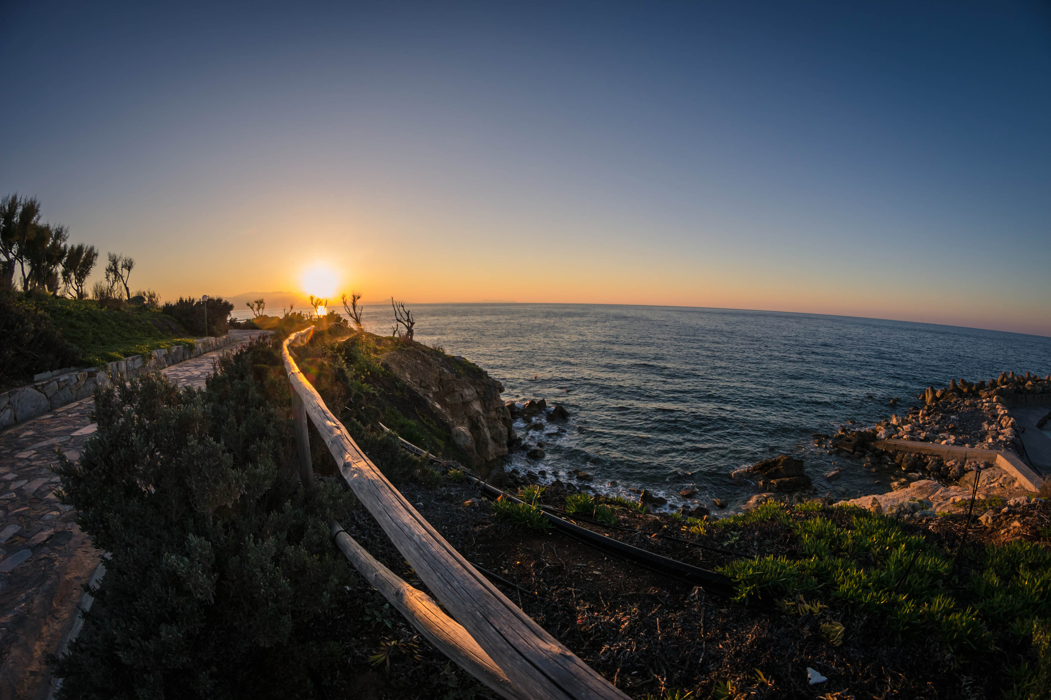 Samyang 8mm F3.5 Aspherical IF MC Fisheye sample photo. Crete sunset photography