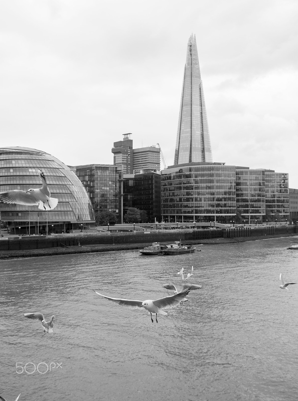 Tamron SP AF 17-50mm F2.8 XR Di II LD Aspherical (IF) sample photo. Seagulls in the london skyline photography