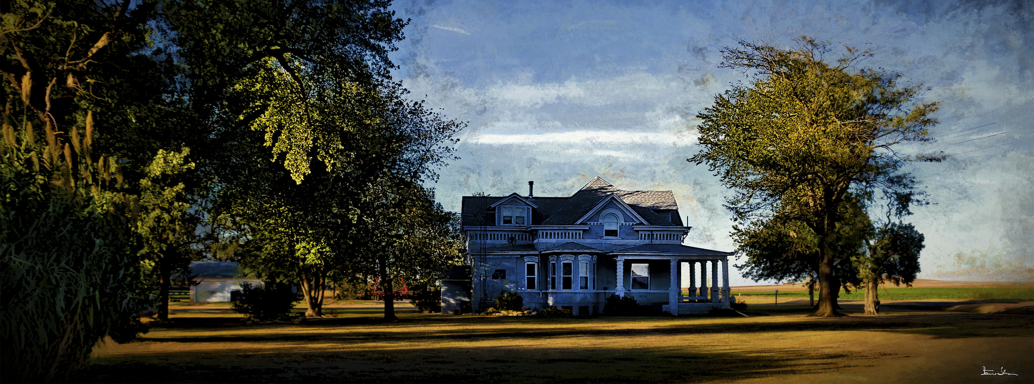 Canon EF 75-300mm F4.0-5.6 IS USM sample photo. Evening shadows in the country photography