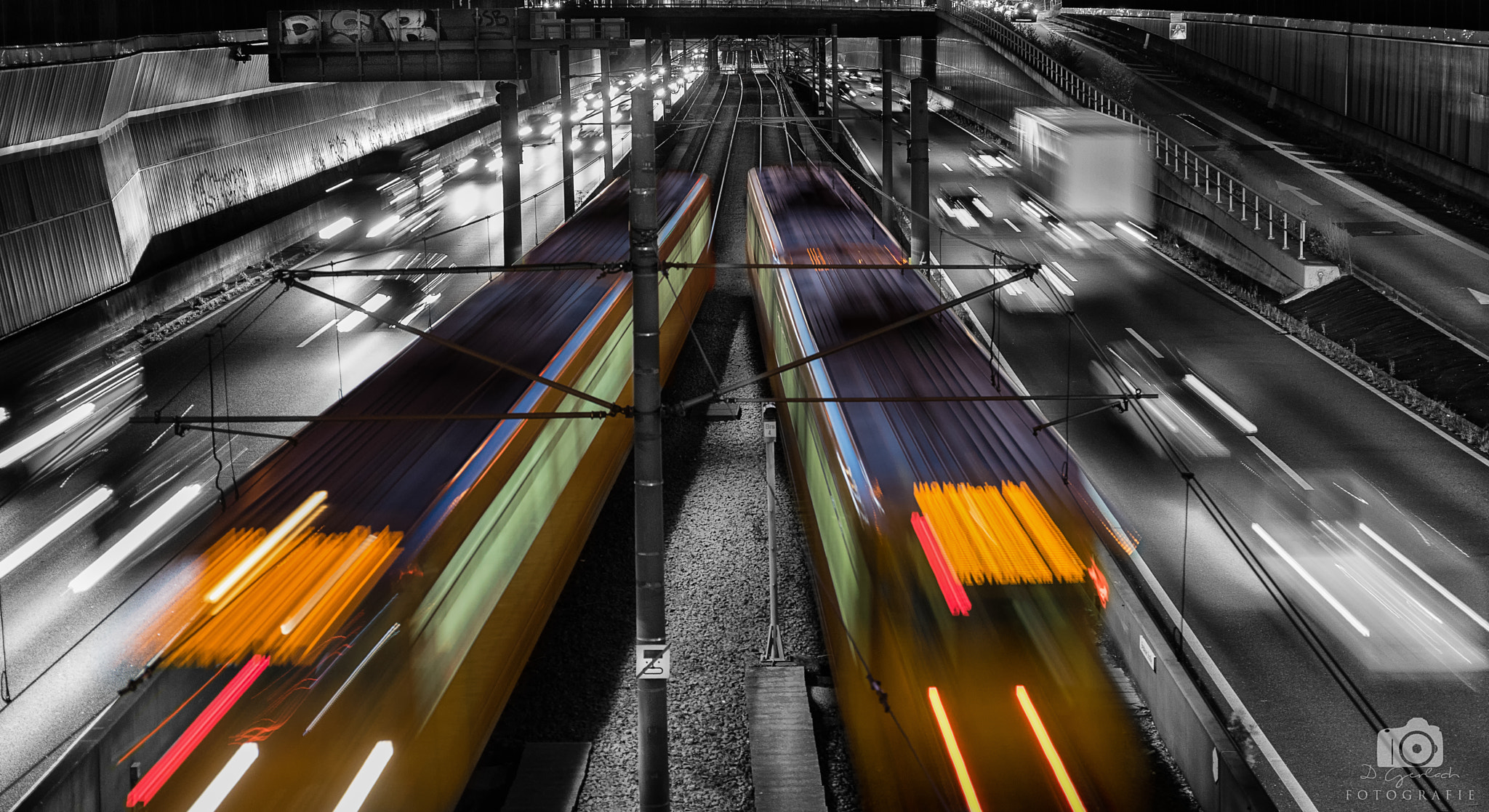 Sony a7 II + Canon EF 24-70mm F4L IS USM sample photo. Moving trains photography