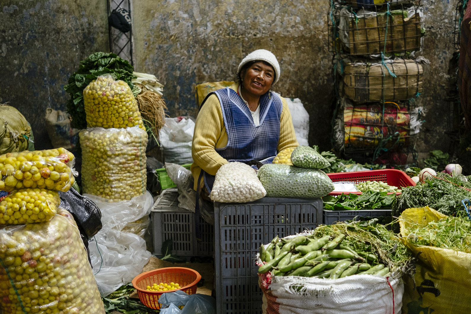 Fujifilm X-Pro1 + Fujifilm XF 27mm F2.8 sample photo. Mercado san roque, quito, ecuador photography