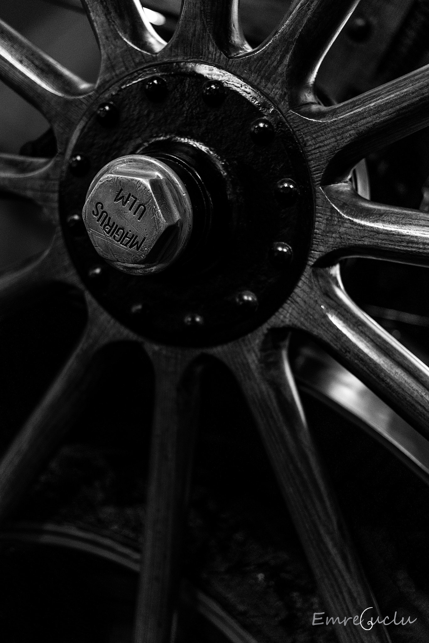 E 50mm F2 sample photo. The wheel photography