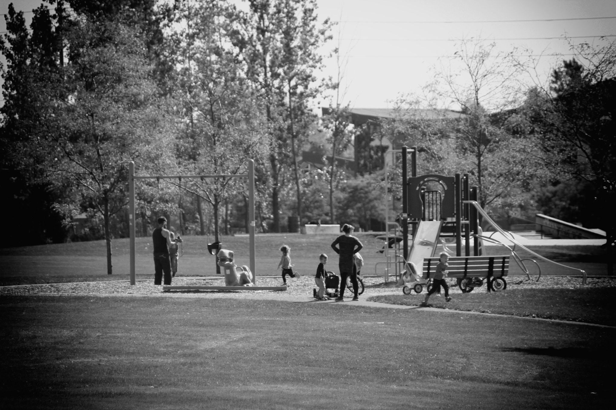 Canon EOS 7D + Canon EF 70-210mm f/4 sample photo. Playground in london photography