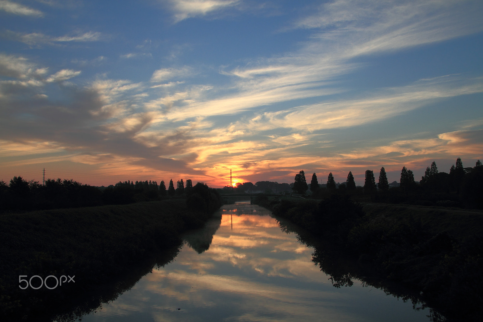 Canon EOS 7D + Canon EF-S 17-85mm F4-5.6 IS USM sample photo. Morning river (at 5:28 a.m) photography