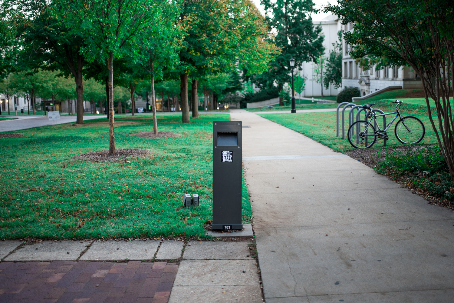 Canon EOS 5D + Canon EF 40mm F2.8 STM sample photo. Green on campus photography