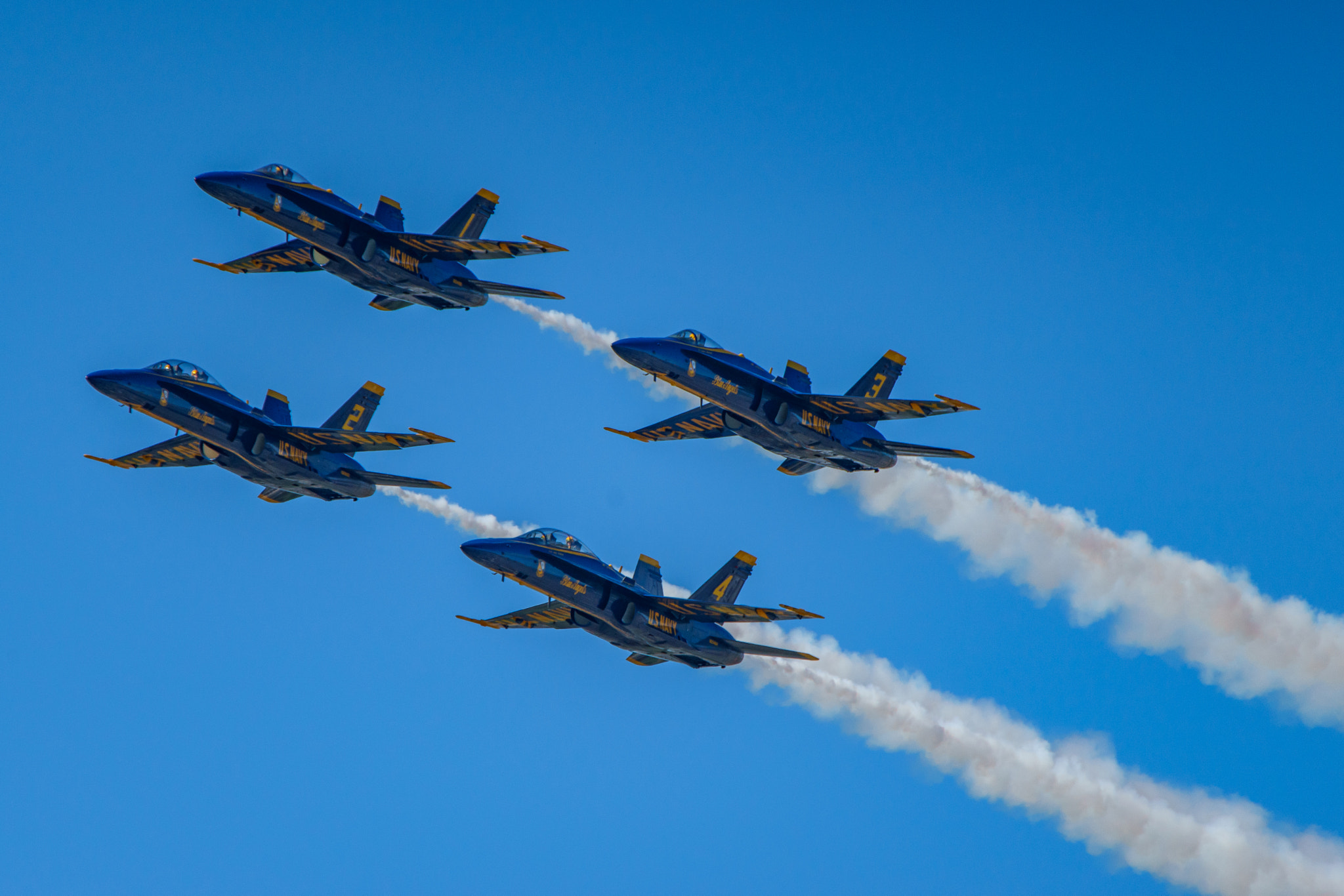 Sony a7 II + Tamron SP 150-600mm F5-6.3 Di VC USD sample photo. Blue angels formation photography