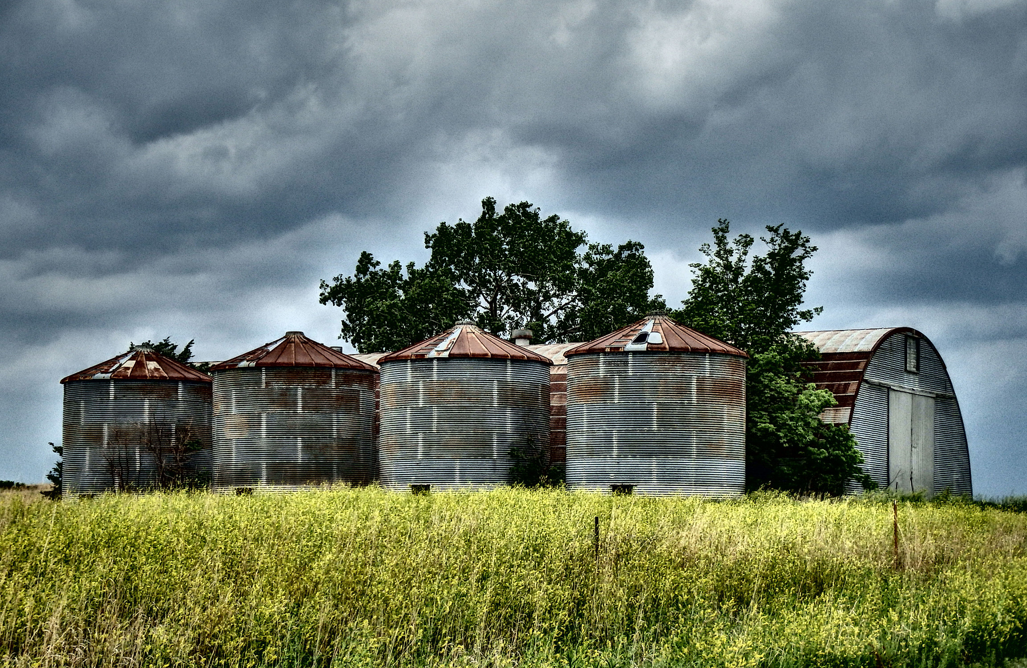 Olympus TG-830 sample photo. Grain bins photography