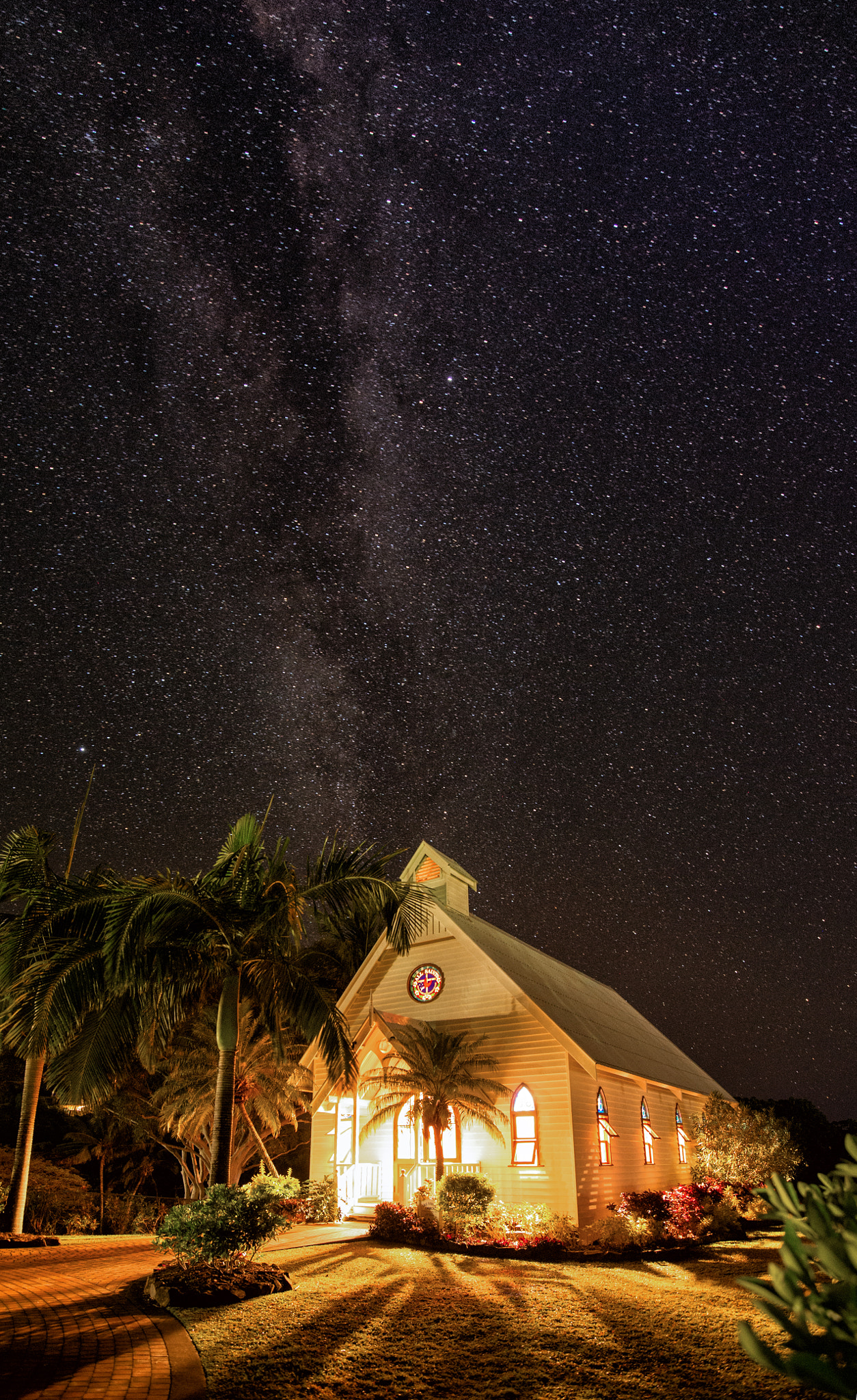 Nikon Df sample photo. The chapel under the stars photography