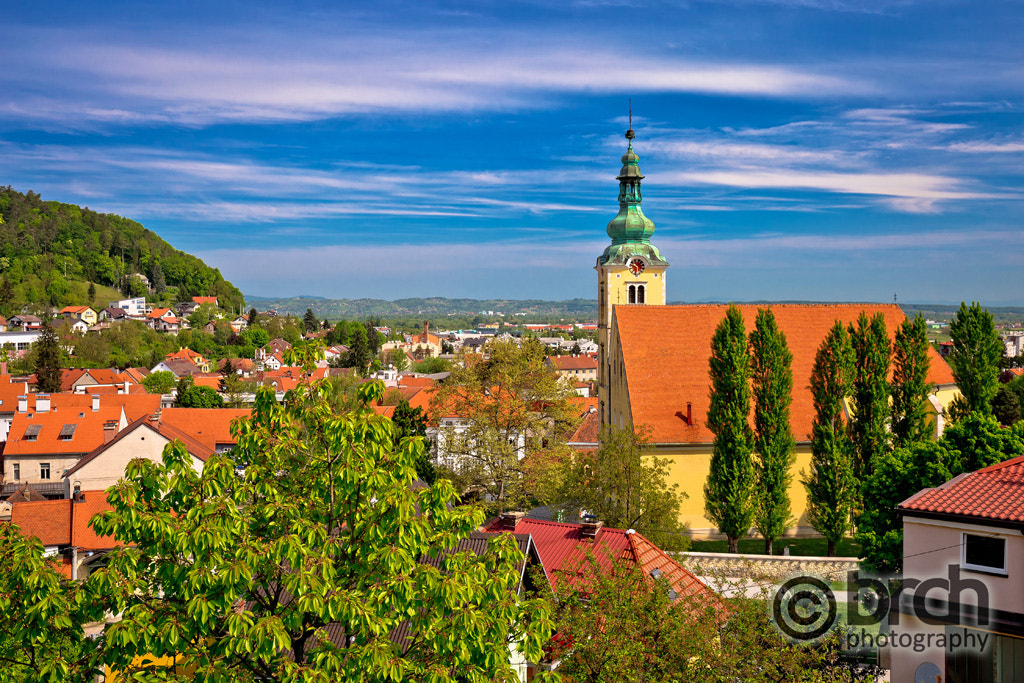 Canon EOS 6D + Canon EF 16-35mm F4L IS USM sample photo. Town of samobor church and rooftops photography