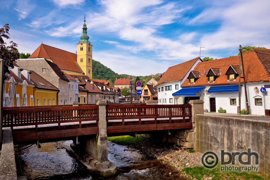 Canon EOS 6D + Canon EF 16-35mm F4L IS USM sample photo. Town of samobor river and architecture photography