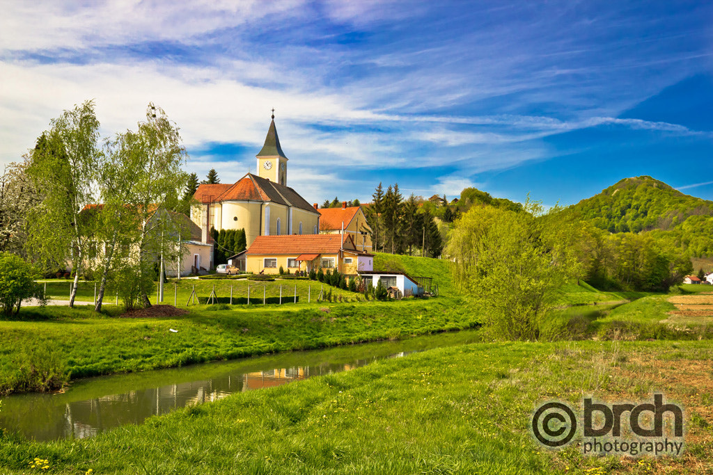 Canon EOS 550D (EOS Rebel T2i / EOS Kiss X4) + Canon EF 16-35mm F4L IS USM sample photo. Margecan village on bednja river photography