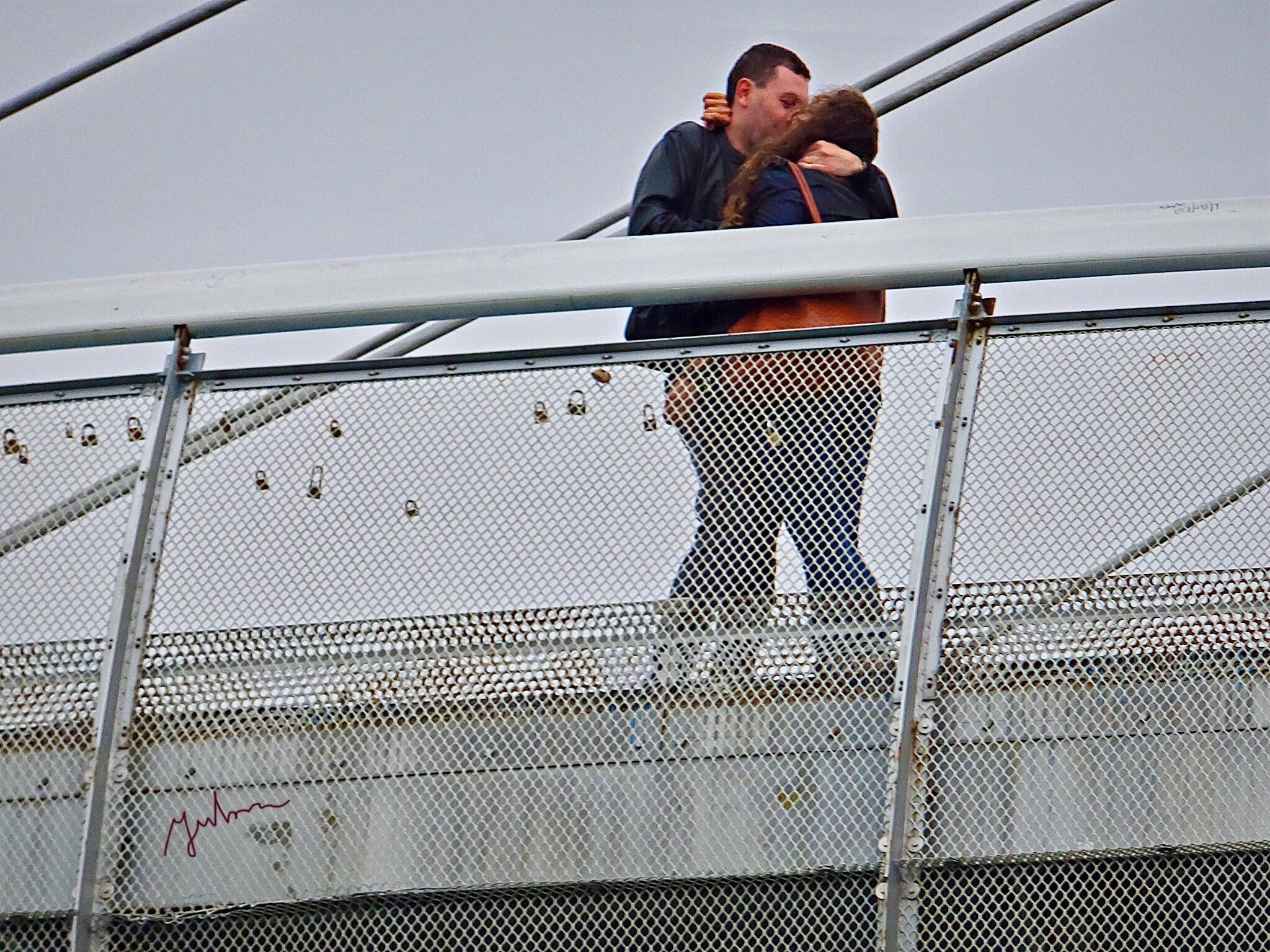 Fujifilm FinePix F900EXR sample photo. Love on the bridge closed with padlocks photography