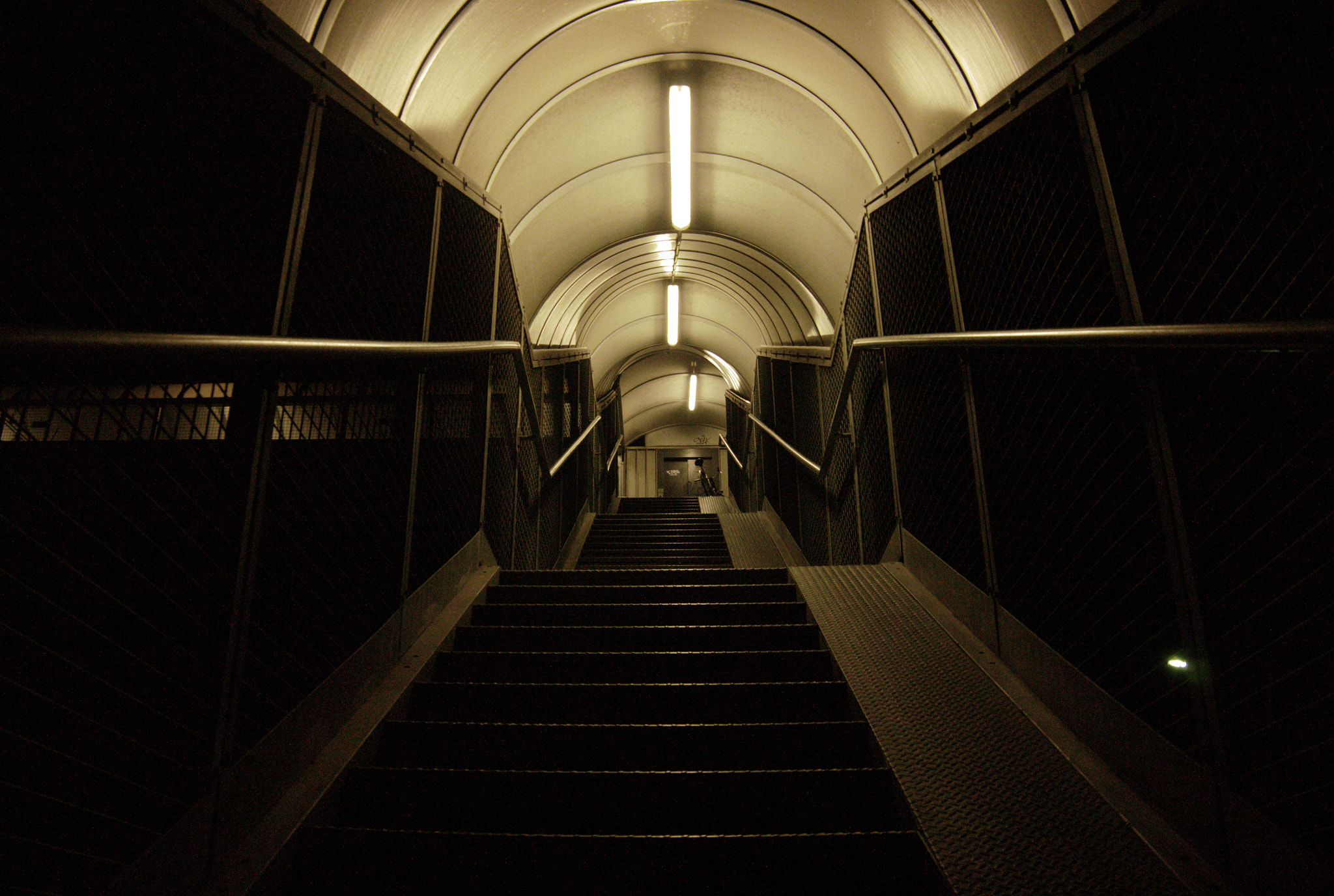 Panasonic Lumix G X Vario PZ 14-42mm F3.5-5.6 ASPH OIS sample photo. Stair by night photography