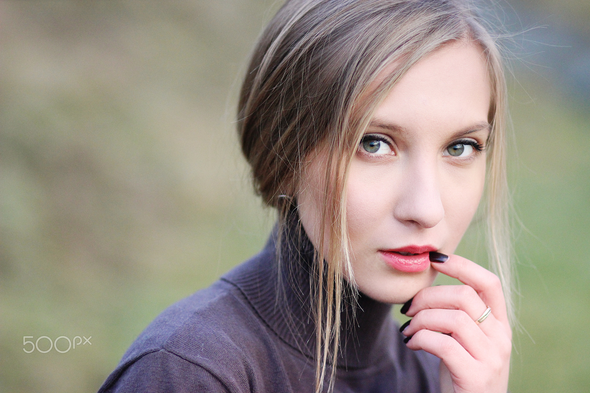 Portrait of cute young girl