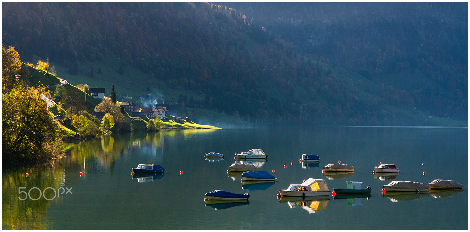 Canon EOS-1D Mark II N sample photo. Boote wägitalersee photography
