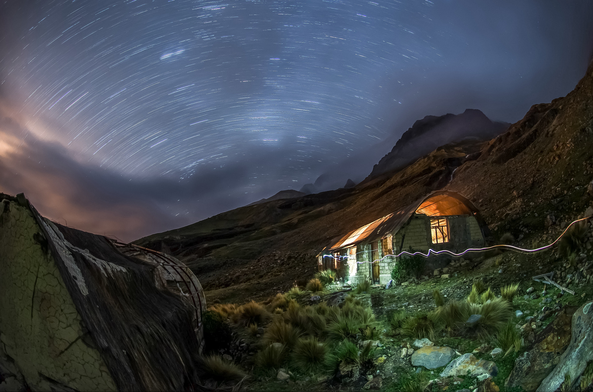 Nikon AF DX Fisheye-Nikkor 10.5mm F2.8G ED sample photo. At the foot of the majestic illimani. photography