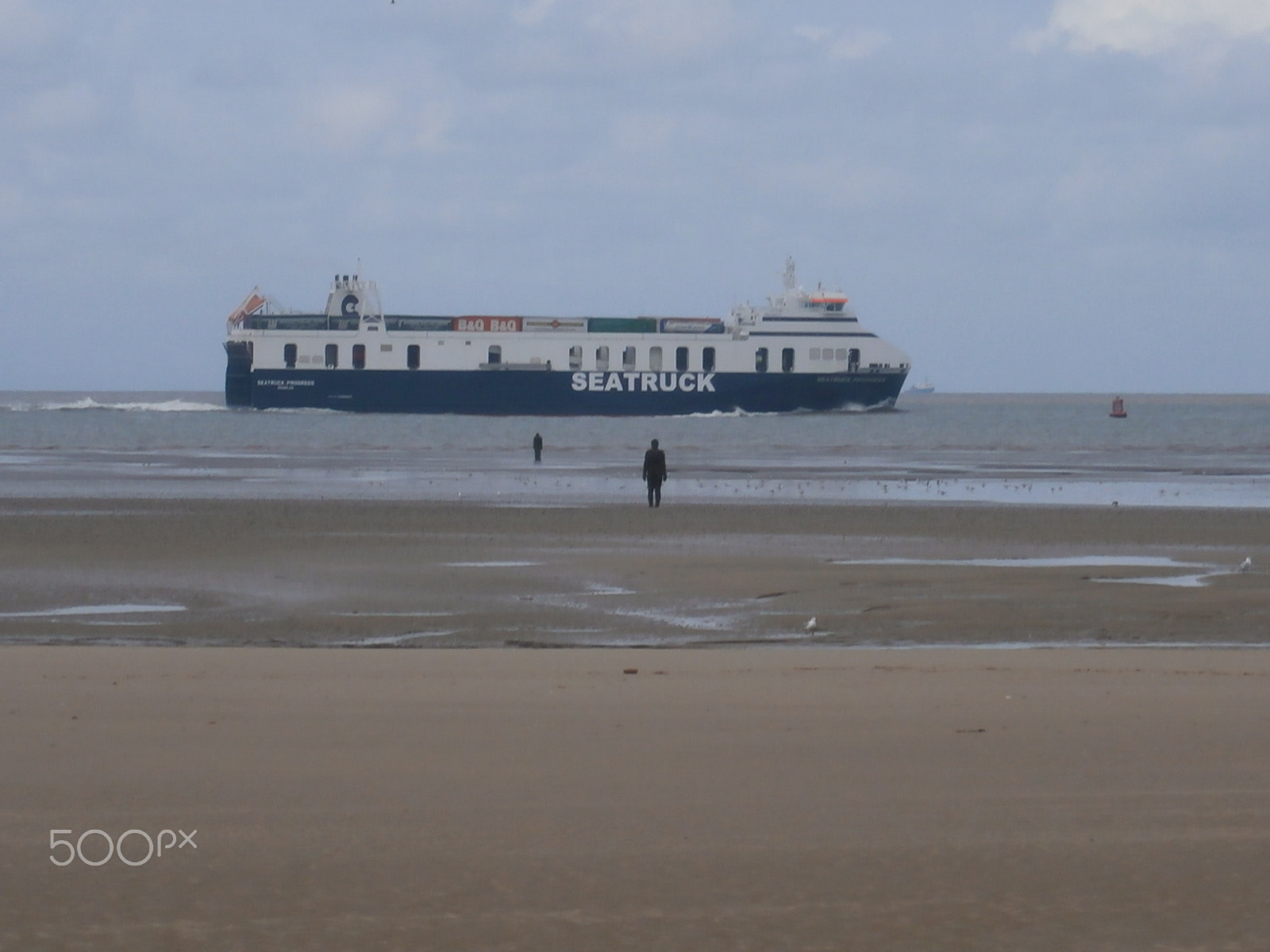 Olympus VG170 sample photo. Ship leaving liverpool photography