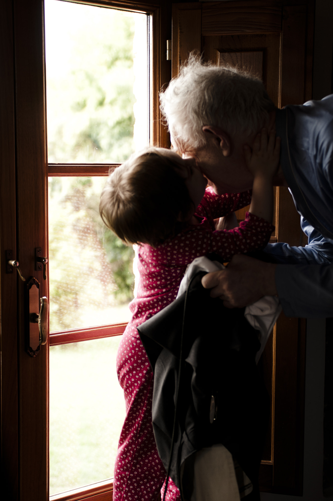 Sigma 24-70mm F2.8 EX DG Macro sample photo. Grandpa and granddau photography