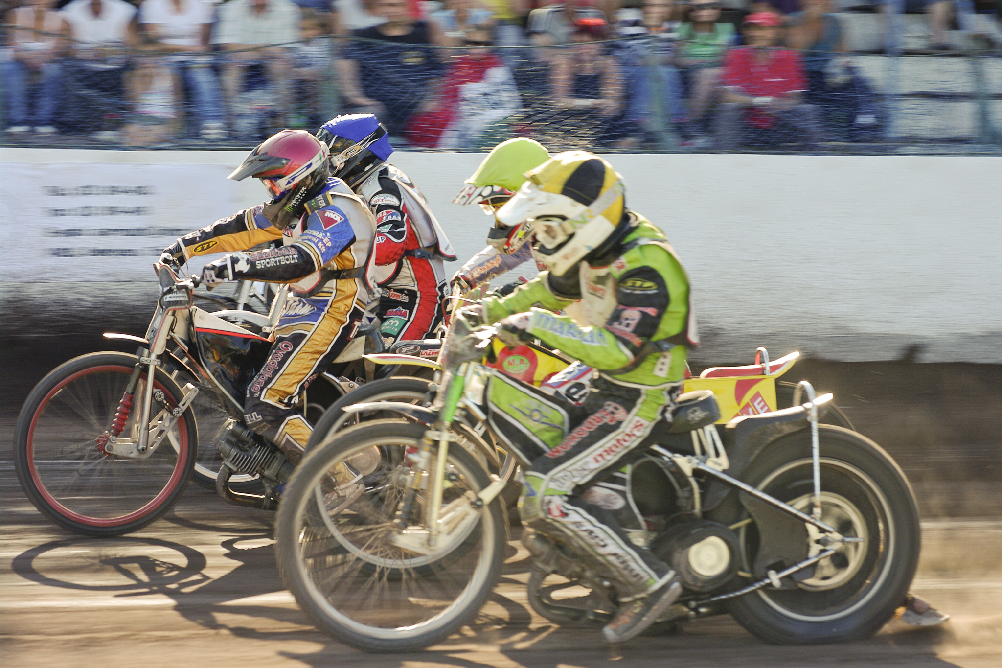 Pentax K20D sample photo. Speedway racing start photography