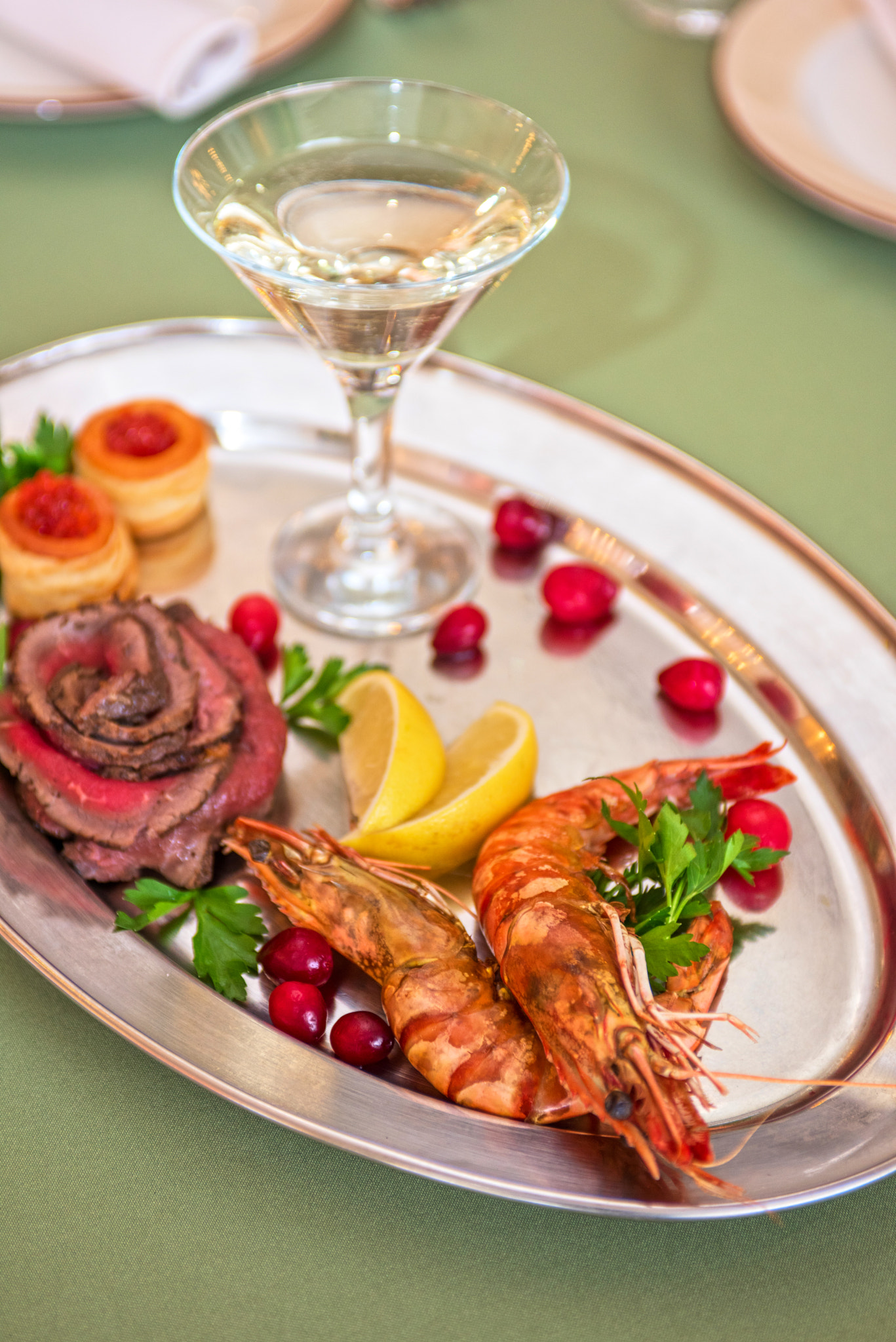 Nikon AF-S Nikkor 28-70mm F2.8 ED-IF sample photo. Grilled shrimps and beef meat photography