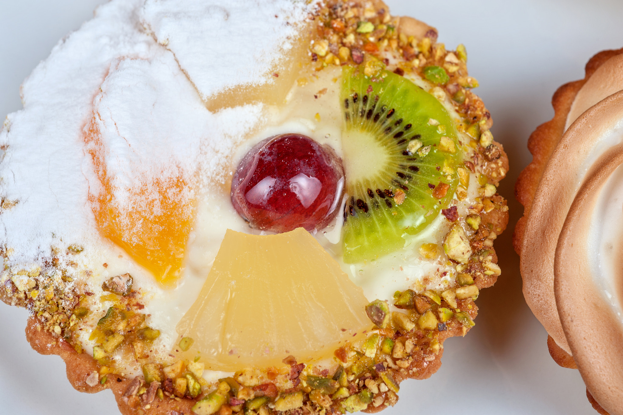 Nikon D700 + Nikon AF Micro-Nikkor 60mm F2.8D sample photo. Sweet cakes with fruits photography