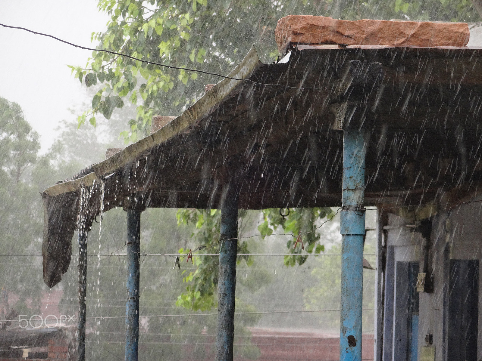 Sony DSC-WX150 sample photo. Rainy rain photography