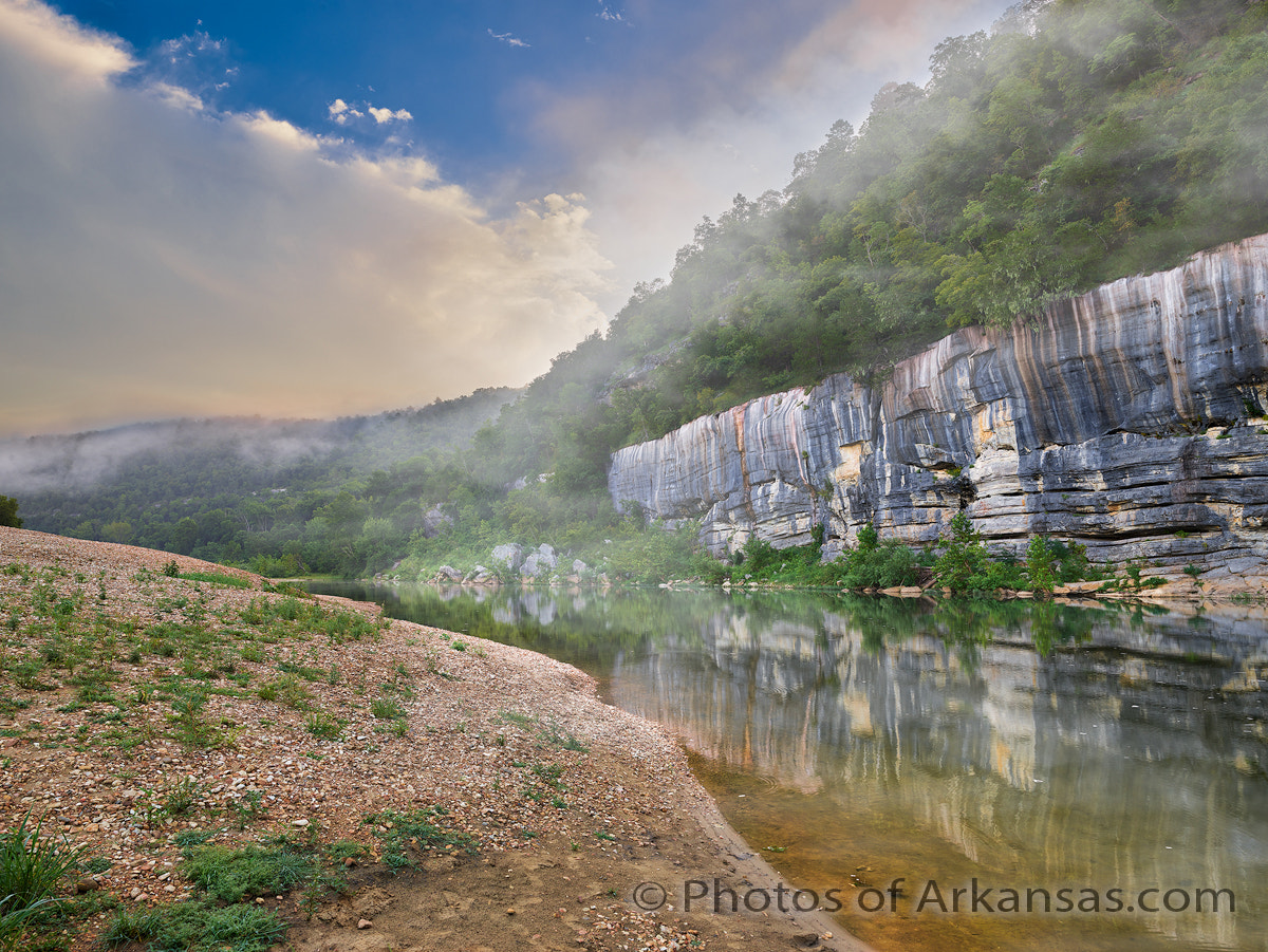 Phase One IQ3 100MP + Schneider LS 35mm f/3.5 sample photo. Early mornings are some of the best times to photograph the buffalo river.  this is from buffalo... photography