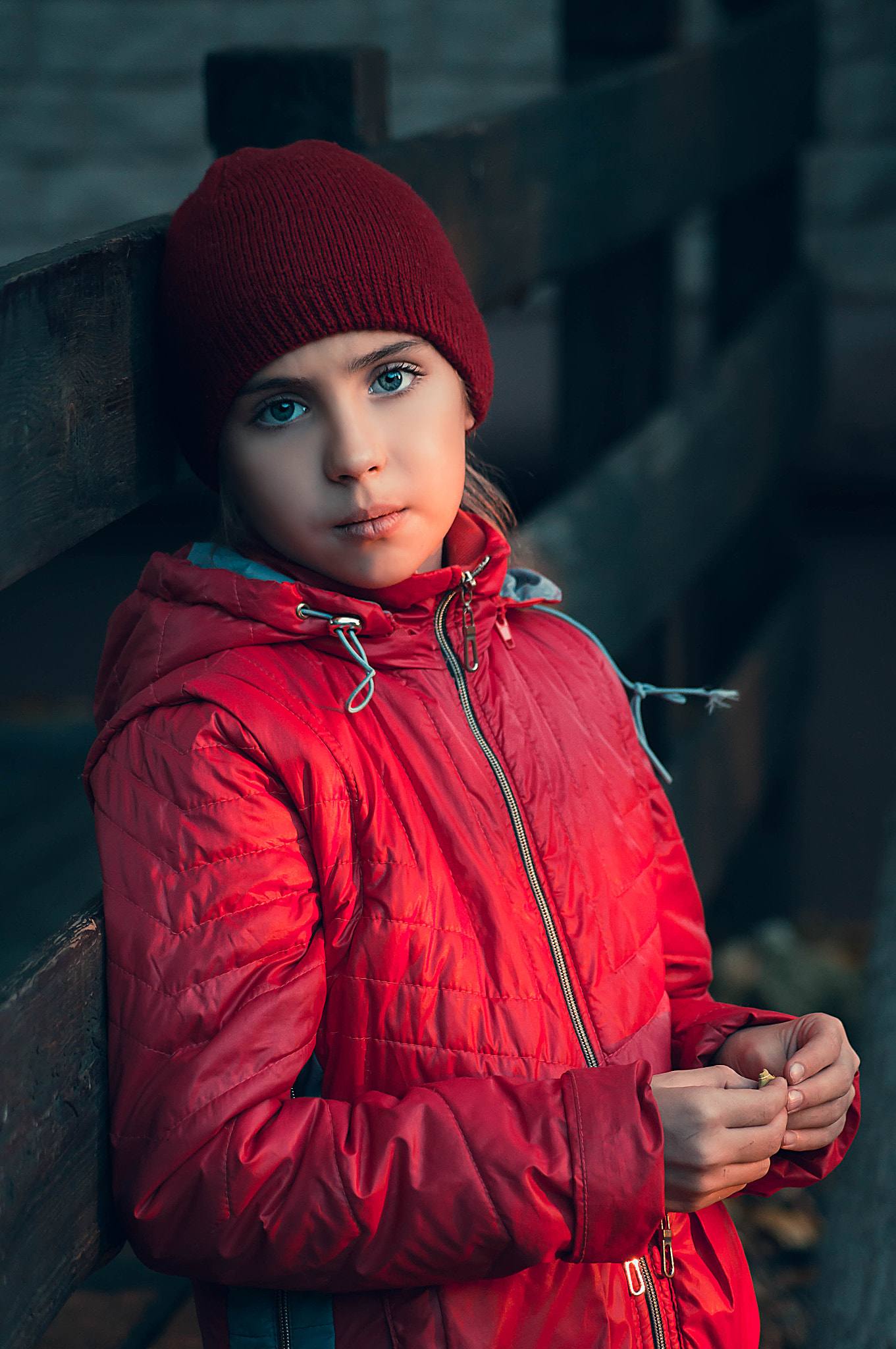 Sony DT 55-200mm F4-5.6 SAM sample photo. А young lady in red photography