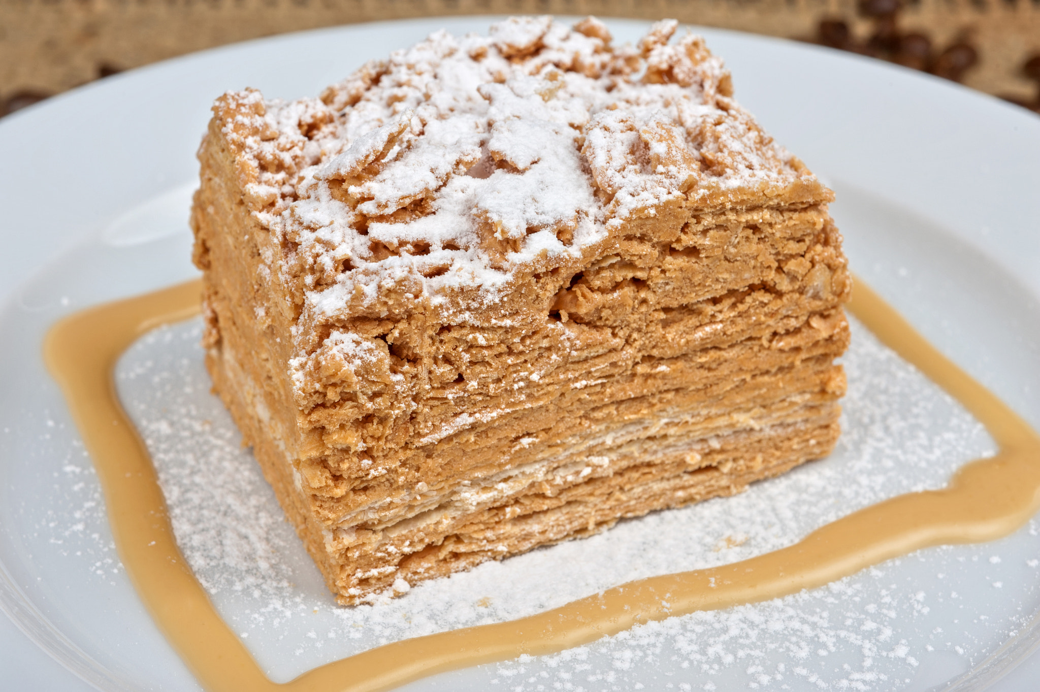 Nikon D700 + Nikon AF Micro-Nikkor 60mm F2.8D sample photo. Cake napoleon photography