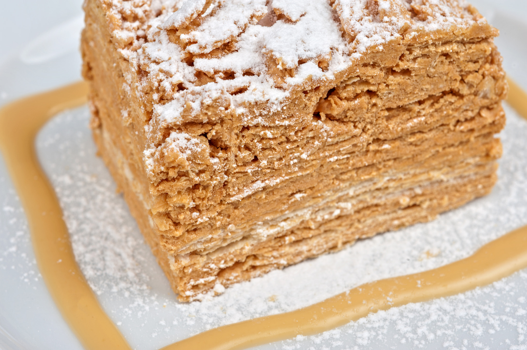 Nikon D700 + Nikon AF Micro-Nikkor 60mm F2.8D sample photo. Cake napoleon photography
