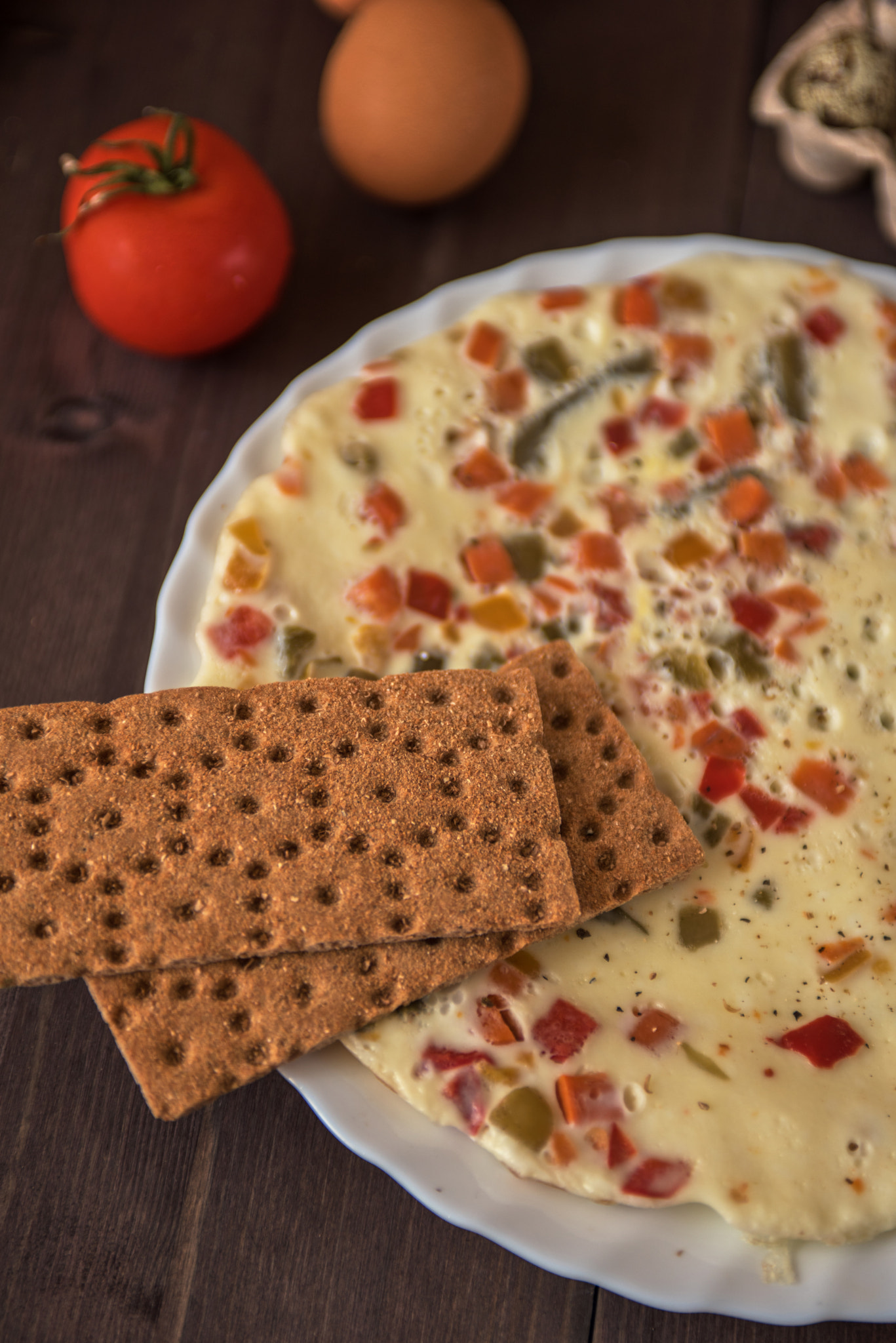 Nikon AF-S Nikkor 28-70mm F2.8 ED-IF sample photo. Baked omelette food photography