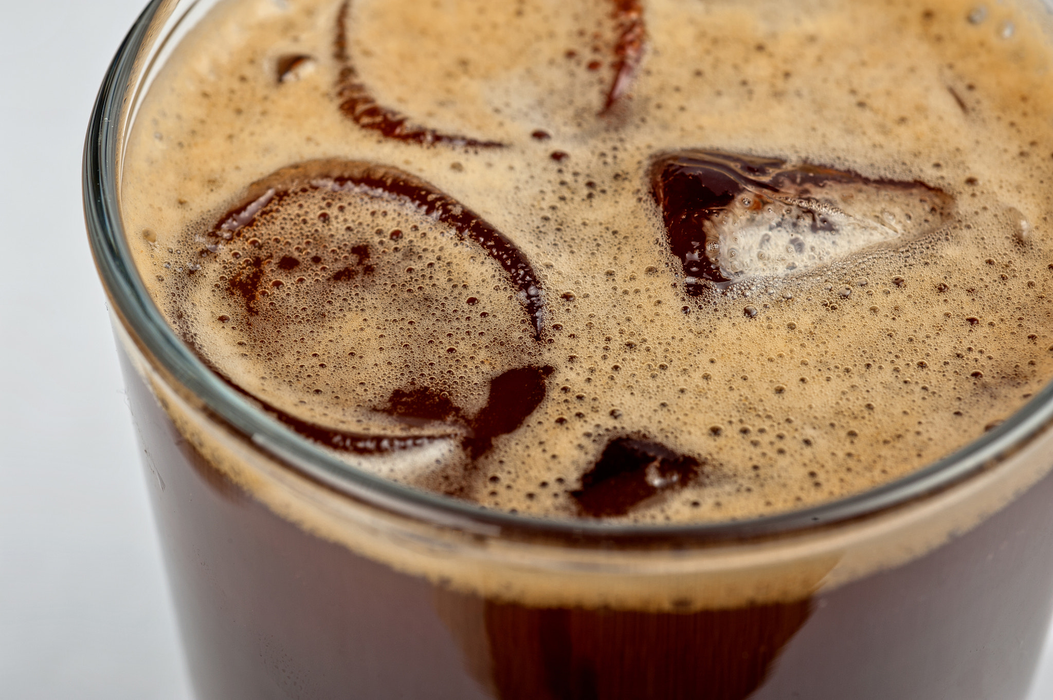 Nikon AF Micro-Nikkor 60mm F2.8D sample photo. Iced coffee espresso photography