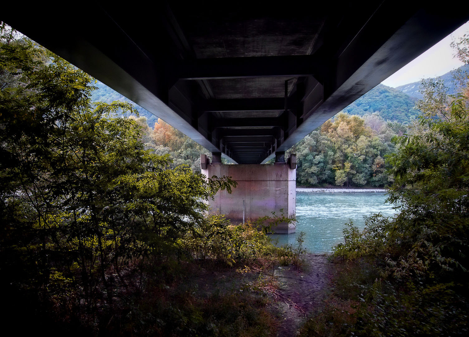 Ricoh GX200 sample photo. Under the bridge photography