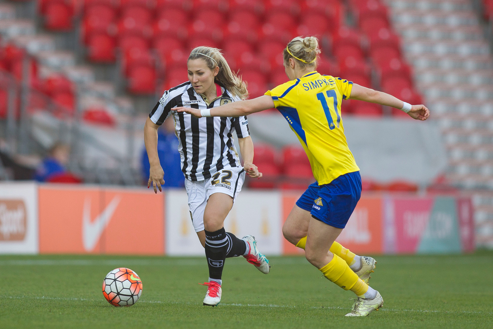 Canon EOS-1D Mark IV + Canon EF 400mm f/2.8L sample photo. Doncaster rovers belles vs notts county ladies, fa women's super league fa wsl1, football, the... photography