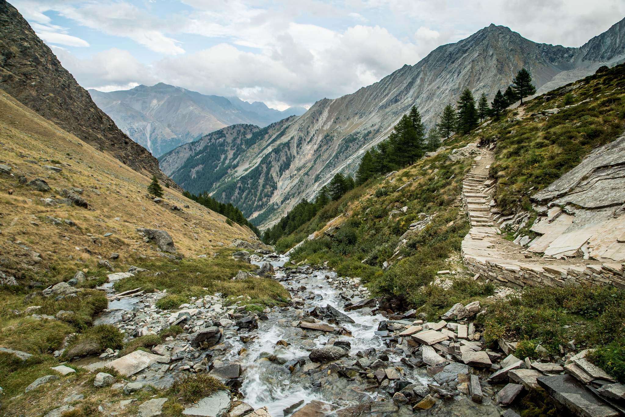 24-105mm F4 G SSM OSS sample photo. A mountain river photography
