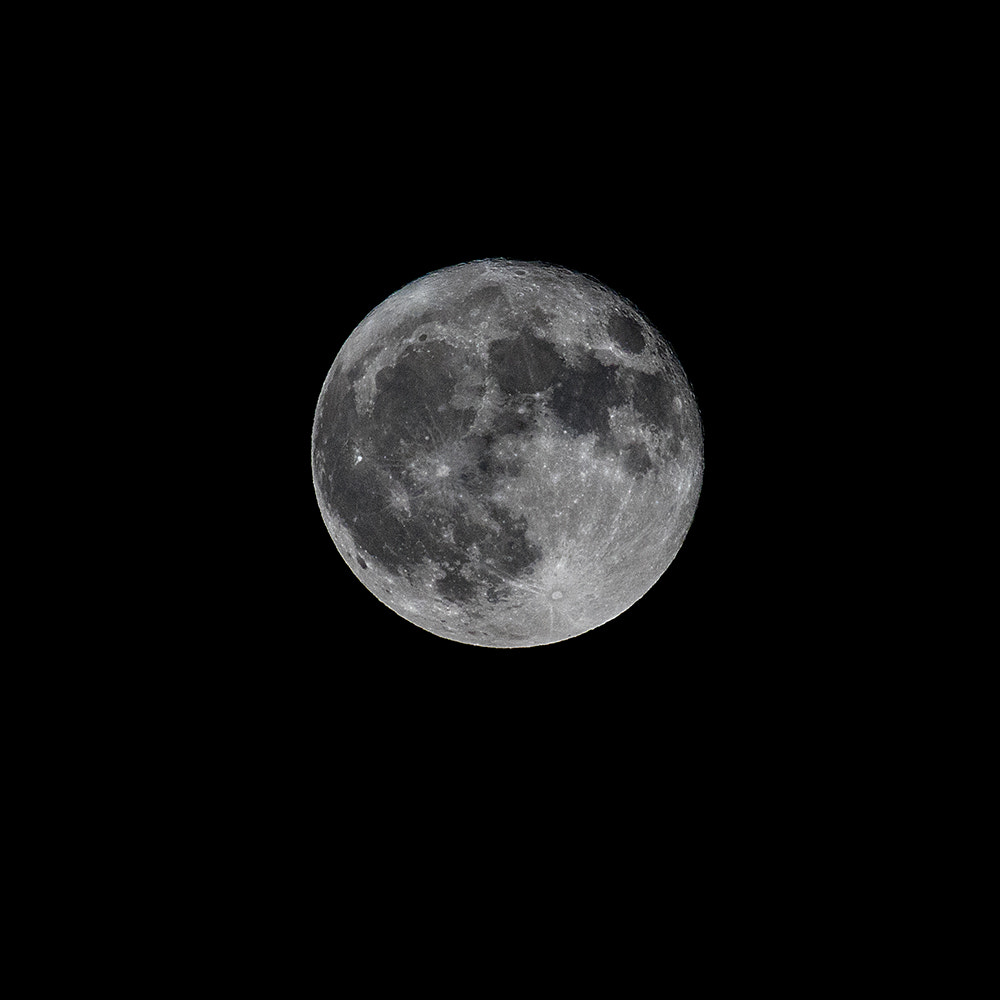 Canon EOS 5DS + Canon EF 100-400mm F4.5-5.6L IS USM sample photo. Full moon #1 photography