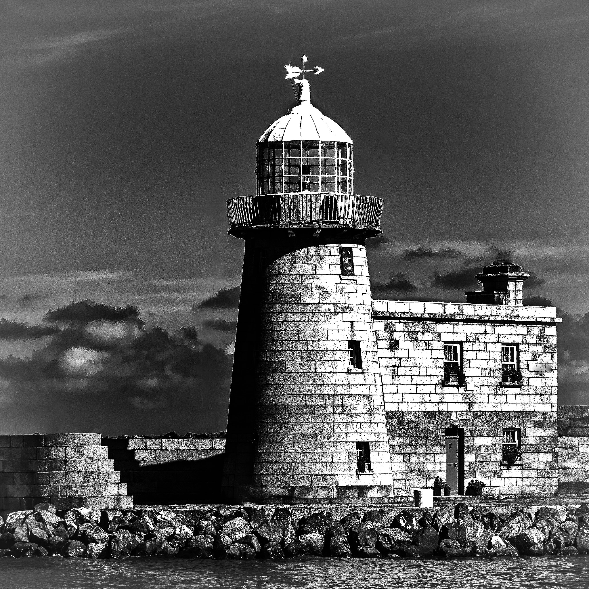 Pentax K-x + Sigma sample photo. Lighthouse ireland near dublin photography
