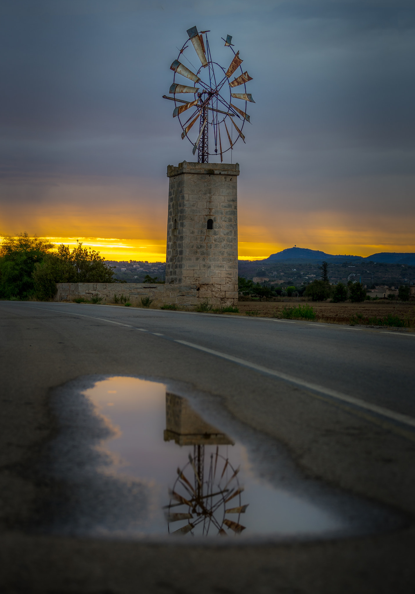 Sony a7 II + Canon EF 70-200mm F4L USM sample photo. Windmühle photography