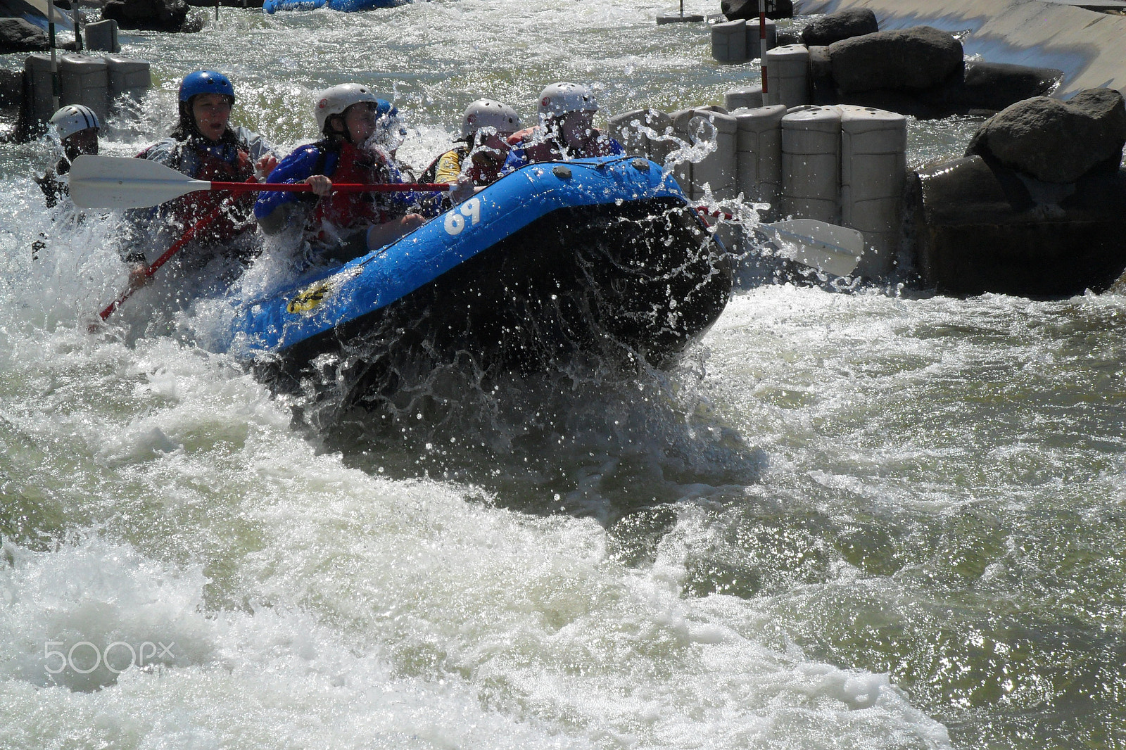 Samsung ES73 / VLUU ES73 /  SL605 sample photo. Whitewater rafters photography