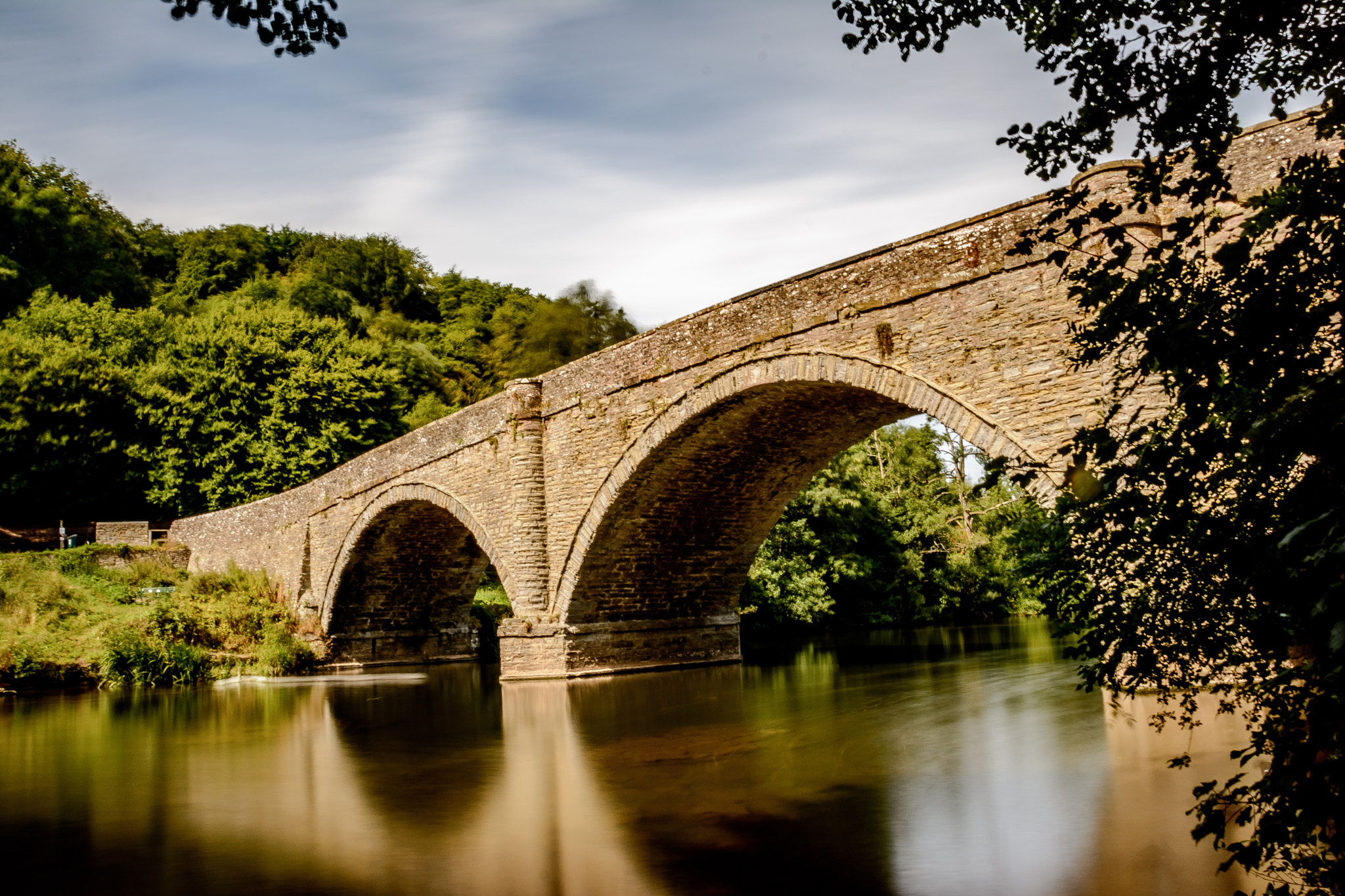 Nikon D5200 + Sigma 18-200mm F3.5-6.3 DC OS HSM sample photo. Ludlow castle bridge photography