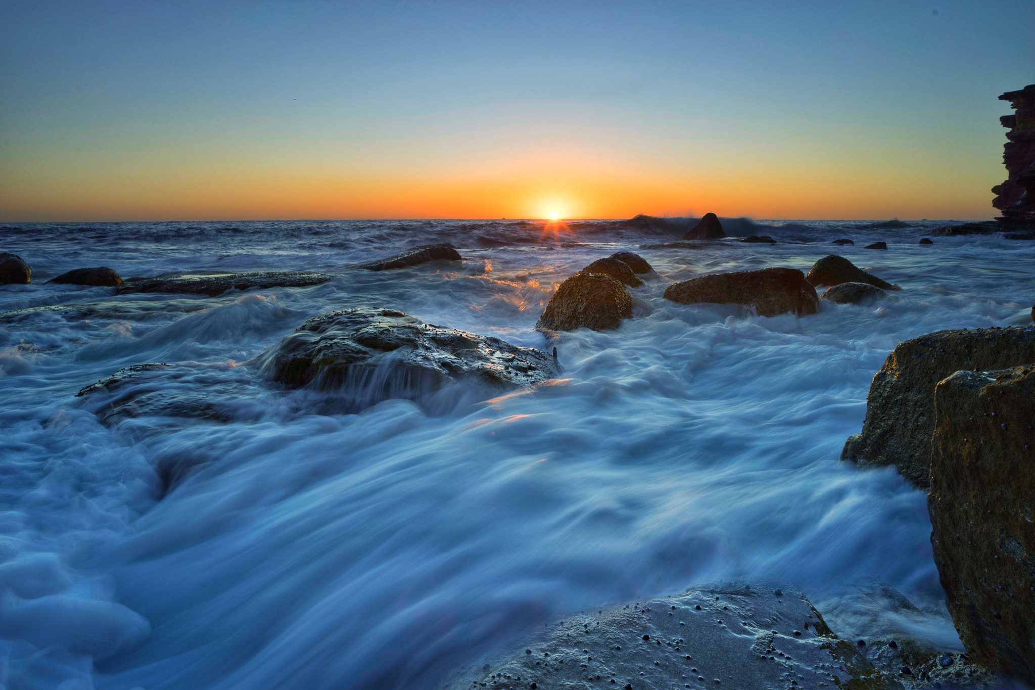 E 21mm F2.8 sample photo. Sunrise@kurnell photography