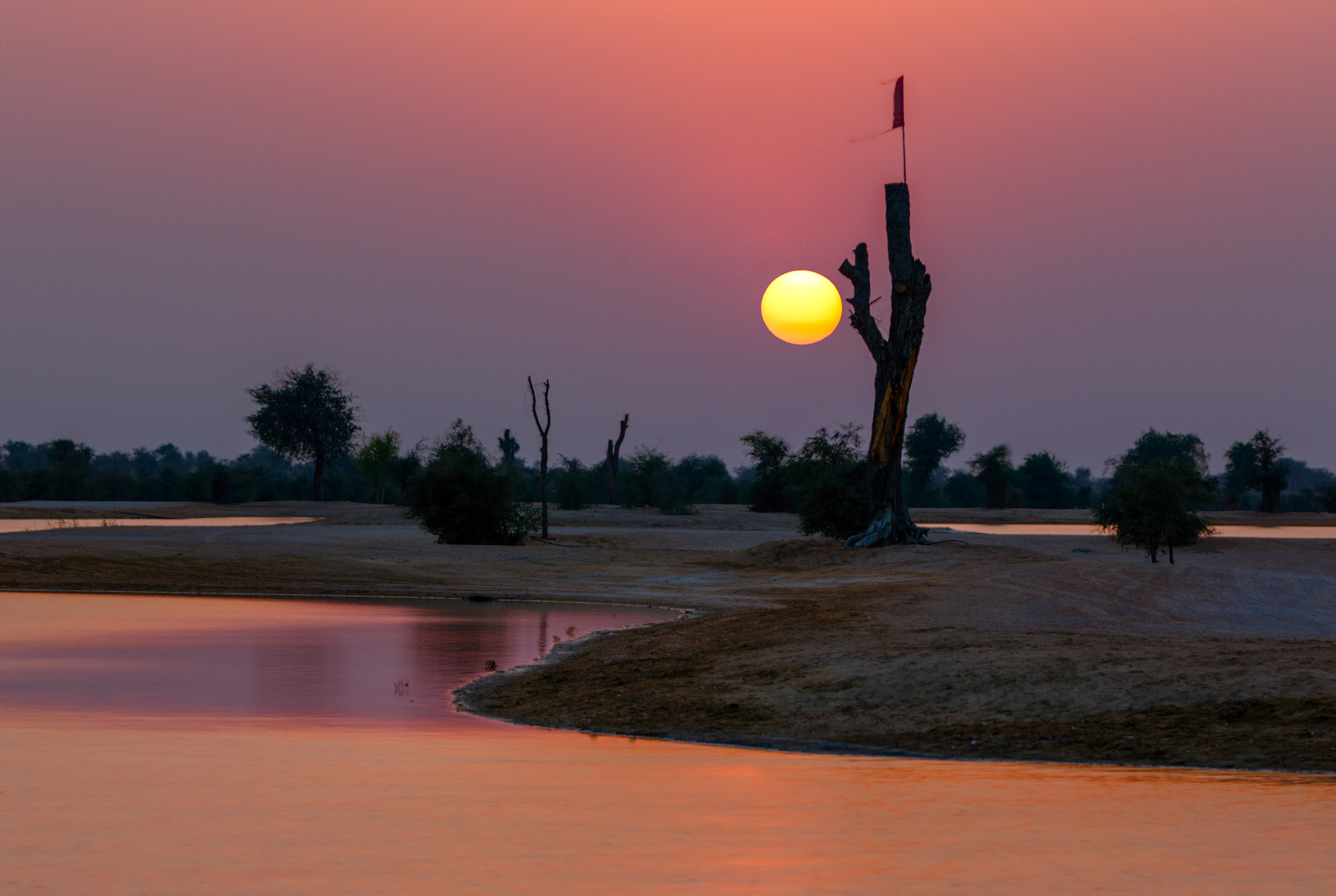 Canon EF 70-200mm F2.8L IS II USM sample photo. Sunset at the oasis photography