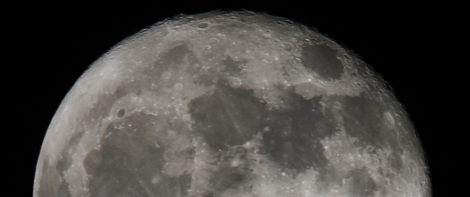Canon EOS 7D + Sigma 150-600mm F5-6.3 DG OS HSM | C sample photo. Half moon photography